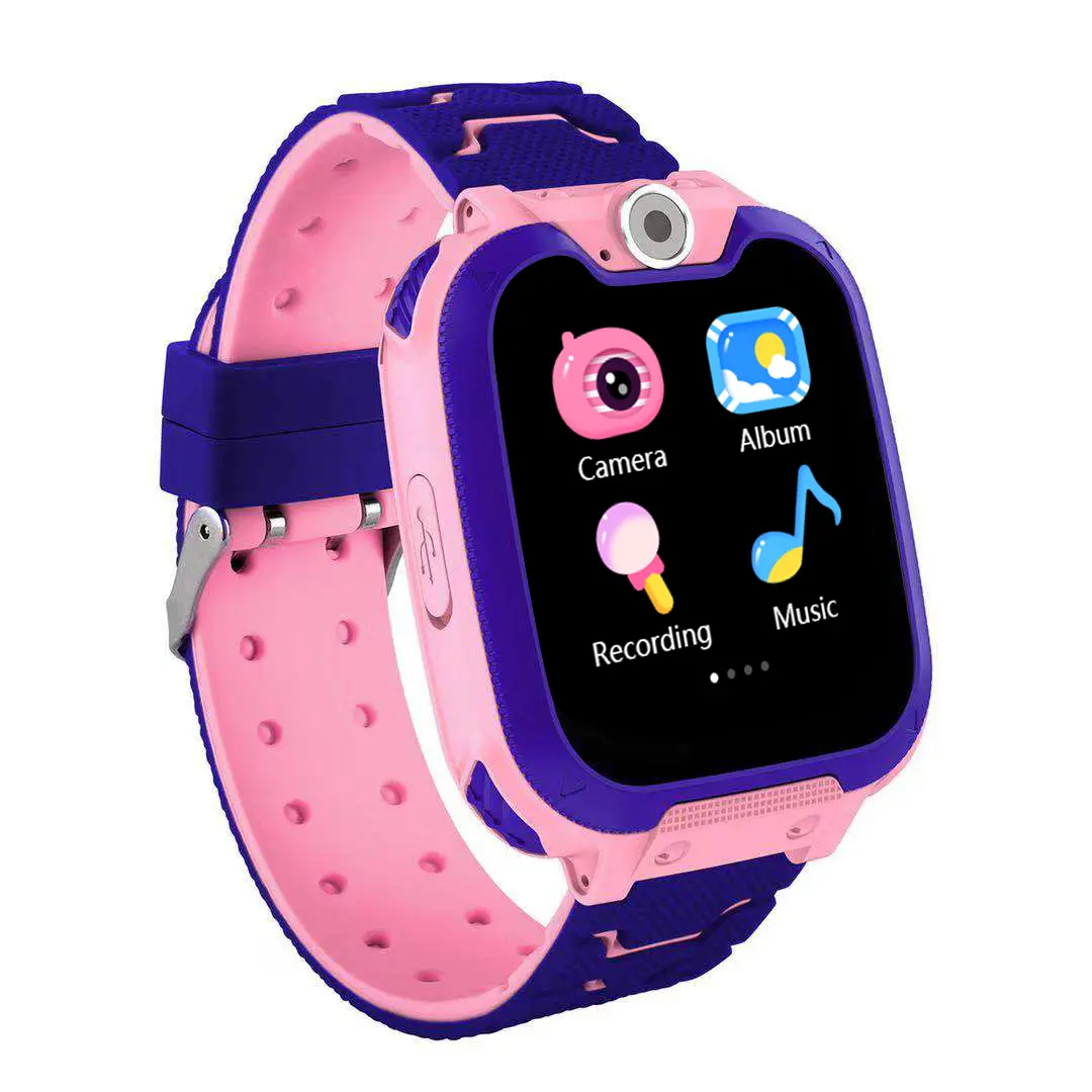 สมาร์ทวอทช์สำหรับเด็กหน้าจอสัมผัส2G,นาฬิกาอัจฉริยะ7เกมปริศนารองรับซิมการ์ด IOS Android