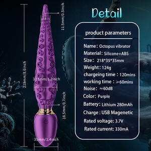 Vibrador Realista em Forma de Tentáculo de Polvo, Monstro Gigante, Dildo Anal com Estímulo G-Spot para Mulheres e Homens - Product Image 6