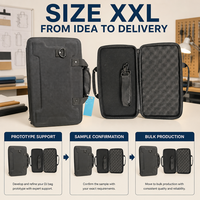 Étui pour contrôleur DJ XXL avec coque renforcée en EVA et rembourrage en mousse alvéolée pour le transport et la protection de grandes consoles de mixage