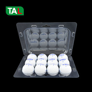 Plateau blister transparent économique pour 12 balles de golf, en plastique transparent, type coquille de palourde, pour emballage - Product Image 1