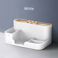 Boîte de rangement de bureau en plastique écologique rectangulaire moderne, porte-stylos, utilisation au bureau, à l'école, pour les cosmétiques, tiroirs multifonctions, papeterie