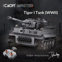 Modelo de la Segunda Guerra Mundial Double C61071, Juguete de Bloques de Construcción Mecánico con Control Remoto para Niños, Regalo