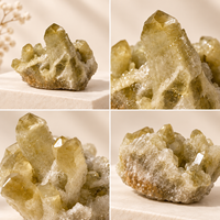 Cristal jaune ananas en grappe, spécimen minéral, pierre de guérison, décoration d'intérieur, ornement, cadeau, collection