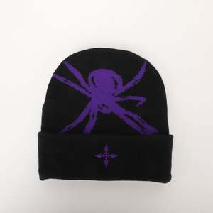 Bonnet tricoté hexagonal pour hommes en acrylique pur Style d'image imprimé numérique pour la chaleur extérieure d'automne d'hiver - Product Image 1