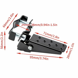 Nuevas Estriberas Plegables de Aleación de Aluminio para Motocicleta, Pedales Amortiguadores, Piezas Modificadas Compatibles con Accesorios - Product Image 2
