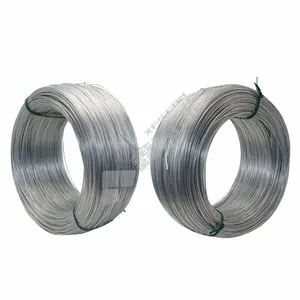 Fabricante profesional Suministro de alambre galvanizado recubierto de zinc sumergido en caliente 0,3-20mm con alta resistencia a la tracción