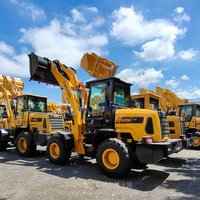 LUGONG LG938 Cheap CE mini chargeuse sur pneus 4x4 chinese Diesel drive mini front end loader small wheel loaders