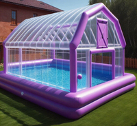 Nouveau design Couverture de piscine flottante gonflable portable pour l'extérieur Tente de piscine gonflable pour la fête