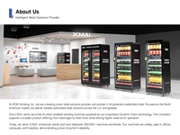 Máquina Expendedora XMAI OEM con Cámara IA, 4G LTE, Monitoreo Remoto, Gestión de Inventario con IA, Refrigerada, Pago sin Contacto