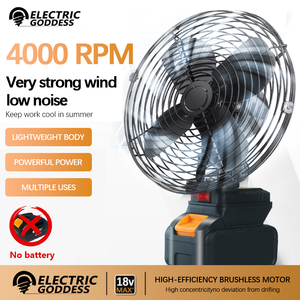 For for 18V Battery DIY Industrial Grade <b>Power</b> <b>Tool</b> Low Noise 5/6/8 Inch Fan 3-Year Warranty Multiple Uses DFS004 Fan D - Product Image 2