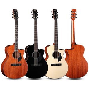 Guitare acoustique de 41 pouces à entretien facile, en bois d'épicéa et d'acajou, guitare acoustique électrique pour débutants, Alston SP-15G - Product Image 1