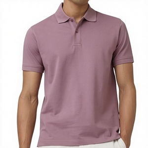 T-shirt unisexe en coton tricoté uni, écologique, infroissable, vierge, pour le golf, vente en gros, fabricant, logo personnalisé, en vrac - Product Image 1