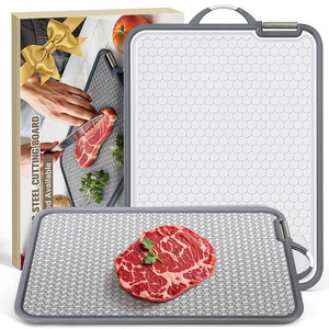 Thớt cắt đa năng bằng thép không gỉ chống xước, chất liệu PP thân thiện môi trường, tích hợp dụng cụ mài dao, hai mặt, không độc hại, dễ vệ sinh - Product Image 1