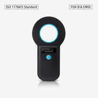 Escáner de Microchip RFID para Animales W90B 134.2kHz ISO11784/5 FDX-B, Lector Portátil para Perros y Gatos, Recargable por USB