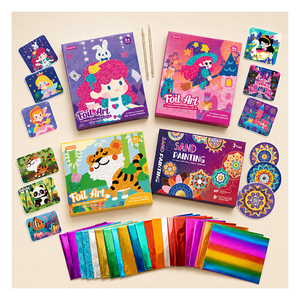 Paquete de Arte Creativo con Pegatinas Metálicas Fáciles de Despegar para Niños, Favorece el Aprendizaje de Concentración y Coordinación - Product Image 6