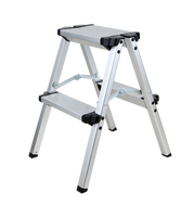 Échelle pliante moderne en aluminium à 2 marches pour salon, escalier portable pour la maison avec une capacité de 330 lb