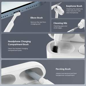 Kits d'outils de nettoyage de produits électroniques multifonctions portables 21 en 1 <span class=keywords><strong>pour</strong></span> écouteurs de clavier <span class=keywords><strong>Airpods</strong></span> - Product Image 2