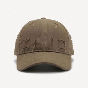 Casquette de baseball personnalisée en coton 100 %, style vintage, unisexe, ajustable, avec logo brodé, effet vieilli, pour la vente en gros - Product Image 2