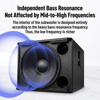 Système de haut-parleurs passifs à deux voies pleine gamme DBK GK8 de 8 pouces - Moniteur de studio portable 300W de puissance de crête Stéréo/Surround