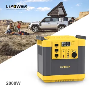 Lipower 2220wh Power Station Lifepo4 Battery Outdoor Portable Powerstation 2000w For Camping