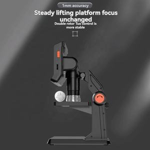 スクリーン付きデスクトップ電子デジタル顕微鏡、HDポータブル携帯電話増幅メンテナンス産業用 - Product Image 4