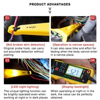 Auto Circuit Battery Tester Power Circuit Probe Kit Electric Voltage Tester Multimeter Car Diagnostic Tool