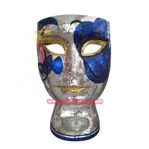 Hotel de lujo Villa <span class=keywords><strong>Bar</strong></span> silla diseño peculiar resina artesanía fibra de vidrio mosaico cara arte ornamento escultura cómodo asiento elegante - Product Image 4