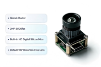Modul Kamera USB Mini Global Shutter 2MP 120FPS Tanpa Distorsi Gambar untuk Inspeksi Jalur Produksi Kontrol Industri Tertanam