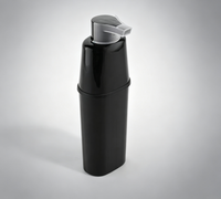 Bouteille applicatrice 2-en-1 pour peigne à cheveux, distributeur de teinture capillaire en plastique PP multicolore macaron pour salon