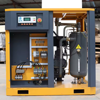 Compresseur d'air industriel portable à piston 3HP, refroidi par air, moteur 220V/380V, 7.5/11/15kW, mini, sans huile, pompe 25 bars