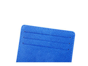 Portefeuille fin pour cartes de crédit Zenos Luxury PU Lady Cross-Striped avec porte-cartes de visite - Product Image 4