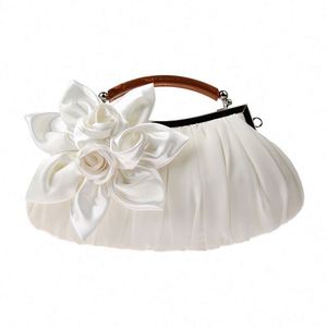 Designer Handmade <b>Plain</b> Fabric Clutch Bag Handcrafted Accessory for Bridal & Evening Occasions - Product Image 1