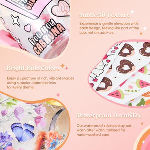 Vinilos UV DTF personalizados para vasos de 16 oz <span class=keywords><strong>con</strong></span> temática de amantes de los libros, pegatinas UV DTF para transferir por fricción, pegatinas para vasos Libbey de 16 oz, manualidades. - Product Image 4