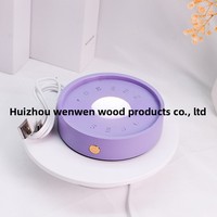 Support de lampe en bois, veilleuse LED, couleur rose macaron et violet, ornements culturels, base Dopamine, multi-occasions, pour l'inauguration de maison