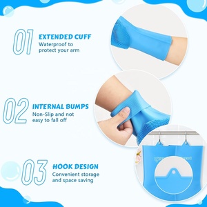 Gants <span class=keywords><strong>de</strong></span> lavage <span class=keywords><strong>de</strong></span> vaisselle en silicone réutilisables avec éponge pour le nettoyage <span class=keywords><strong>de</strong></span> la cuisine - Product Image 3