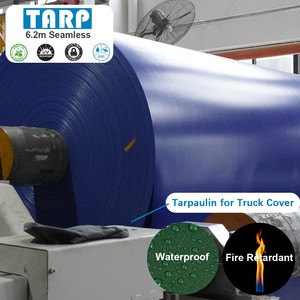 Bâche de camion robuste enduite de PVDF, imperméable, coupe-vent, ignifuge, anti-UV, en tissu teint 1100D, sur mesure - Product Image 1