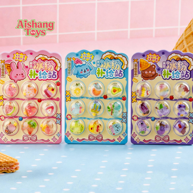 Kawaii Fruit Ice Pop Resin Phone Stickers Cute Summer Themed Waterproof Durable Removable Stick-On Decor for 5 to 7 Years