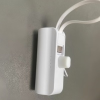 Banque d'Alimentation Mini Portable Certifiée KC la Plus Vendue en Corée, Type-C, Cadeaux Promotionnels en Gros, Support de Câble, Taille de Poche, Capsule