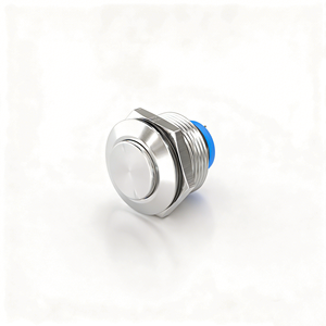 Interrupteur à bouton poussoir en métal 19 mm en acier inoxydable <span class=keywords><strong>2</strong></span> broches étanche IP65 250 V 3 A à verrouillage pour interrupteurs de démarrage industriels pour CCC CE - Product Image 2