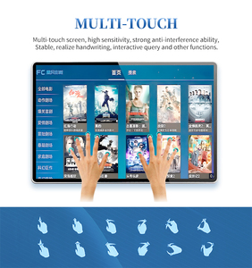 Trong nhà tầng thường vụ điện dung thông tin kiosk màn hình cảm ứng <span class=keywords><strong>LCD</strong></span> kiosk tương tác tất cả trong một máy - Product Image 2