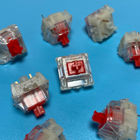 GATERON KS-9 rouge Pro linéaire 3 broches paquet de vente au détail 35 pièces par paquet lubrifié 45g RGB SMD bricolage échange à chaud jeu interrupteur de clavier mécanique