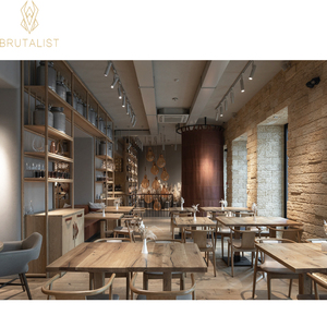 ชุดเฟอร์นิเจอร์ร้านอาหารทำจากไม้ทันสมัยสำหรับตกแต่งร้านอาหารการออกแบบร้านอาหารตามสั่ง - Product Image 1