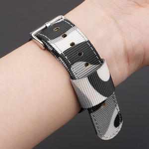 Correa de Reloj de Nailon de Camuflaje de 18 mm, 20 mm, 22 mm, Liberación Rápida, Correa Deportiva de Tela para Relojes Inteligentes Samsung Galaxy - Product Image 5