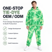 Ensemble de survêtement 2 pièces tie-dye (hoodie et pantalon) – Fabricant OEM/ODM en gros pour marques de vêtements