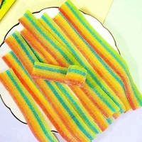 Vente en gros de bande aigre en vrac Offre Spéciale Halal Bonbons à la réglisse Ceinture aigre multicolore Emballage personnalisé disponible Bonbons gommeux Bonbons