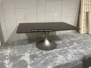 Table longue scandinave Tables à manger pour les dîners en famille et les rassemblements d'<span class=keywords><strong>amis</strong></span> Meubles personnalisables - Product Image 6