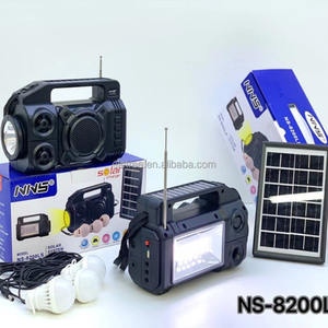 ไฟฉายแ<span class=keywords><strong>ล</strong></span>ะโคมไฟคุณภาพสูง Eletree รุ่น NS-8200LS ความจุแบตเตอรี่ 2400mAh <span class=keywords><strong>ช</strong></span>าร์จซ้ำได้ผ่าน USB และรองรับการ์ด TF เล่น<span class=keywords><strong>เพลง</strong></span>ได้ พกพาสะดวก พร้อมวิทยุ FM พลังงานแสงอาทิตย์ เหมาะสำหรับการตั้ง<span class=keywords><strong>แค</strong></span>มป์ - Product Image 1