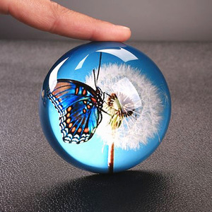 Meia-papel de vidro de cristal de domo, itens novos com tamanho diferente 150mm - Product Image 6