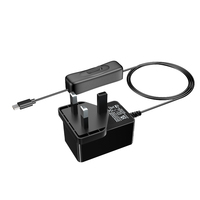 Adaptador de Corriente para Raspberry Pi 5, Enchufe del Reino Unido de 3 Pines, 27 W, Fuente de Alimentación para Raspberry Pi