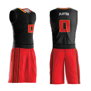 Ensemble de maillot et short de basket-ball unisexe grande taille pour l'été, respirant, anti-UV, en polyester, vêtements de sport - Product Image 1
